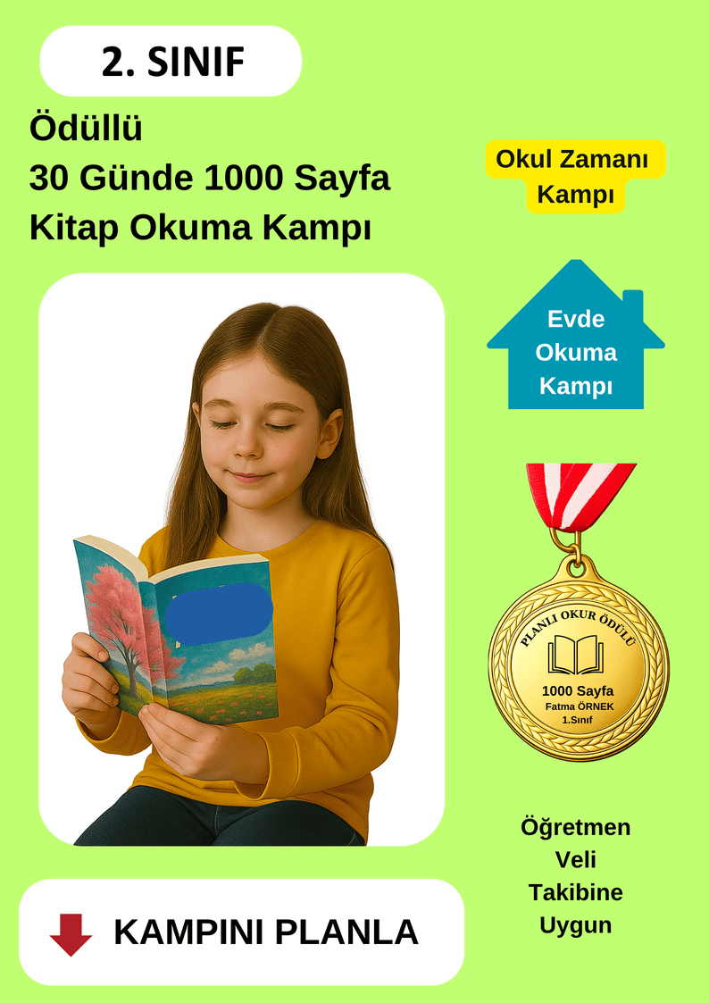 Madalya Ödüllü 30 Günde 1000 Sayfa Kitap Okuma Kampı