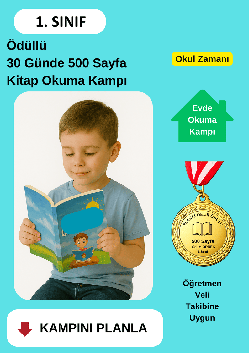 Madalya Ödüllü 30 Günde 500 Sayfa Kitap Okuma Kampı