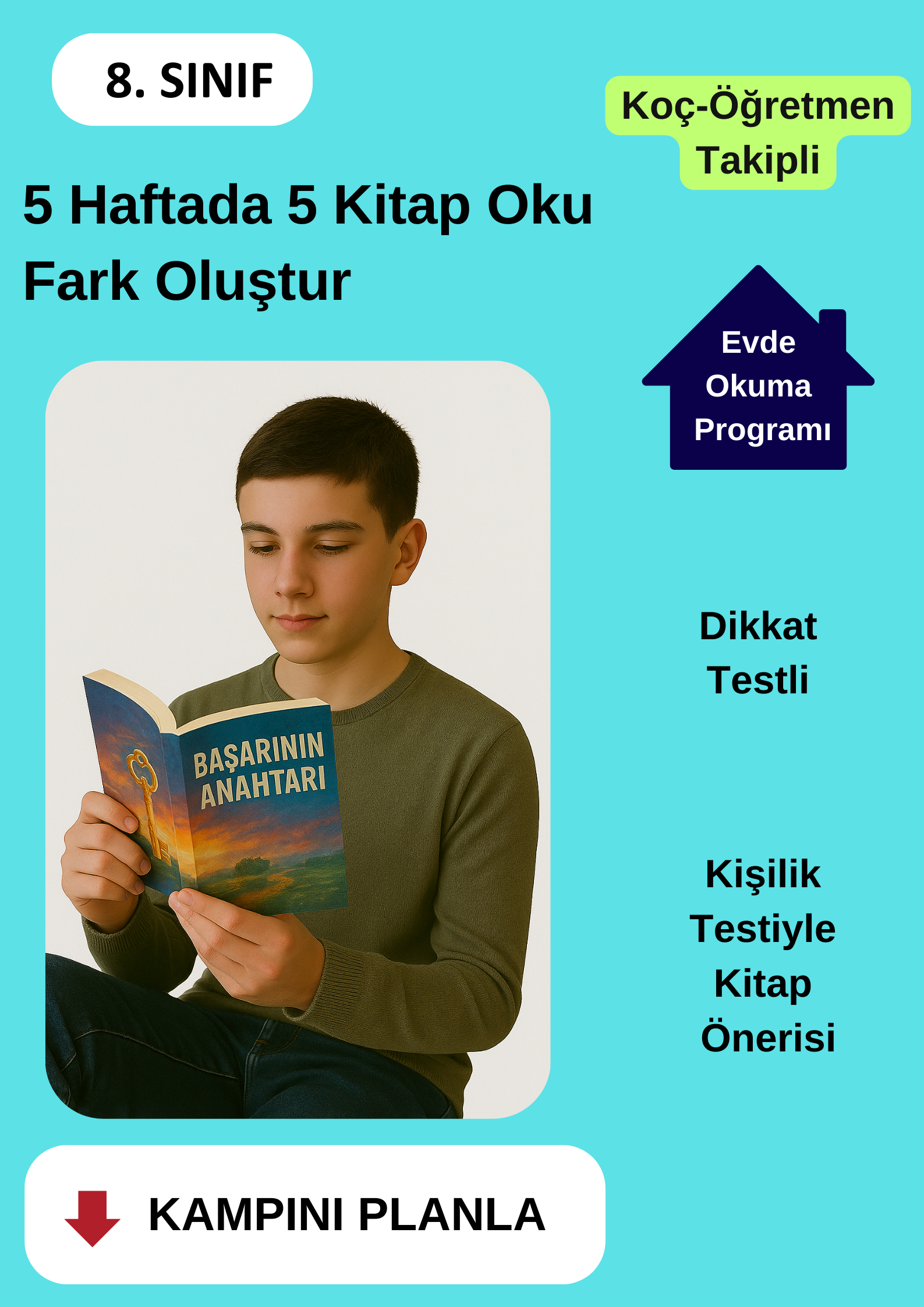 5 Haftada 5 Kitap Okuma Programı