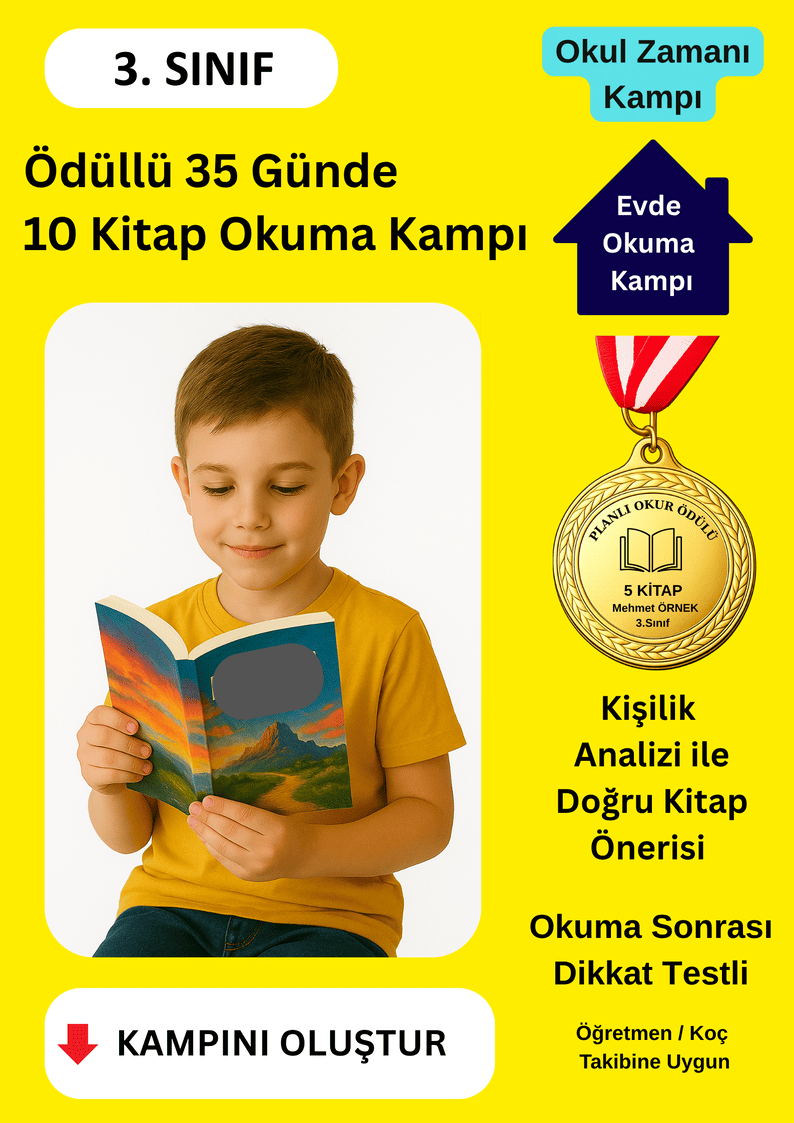 Madalya Ödüllü 35 Günde 10 Kitap Okuma Kampı
