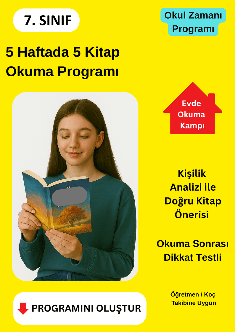 5 Haftada 5 Kitap Okuma Programı
