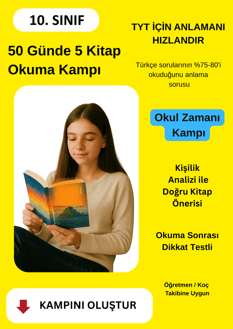 50 Günde 5 Kitap Okuma Kampı
