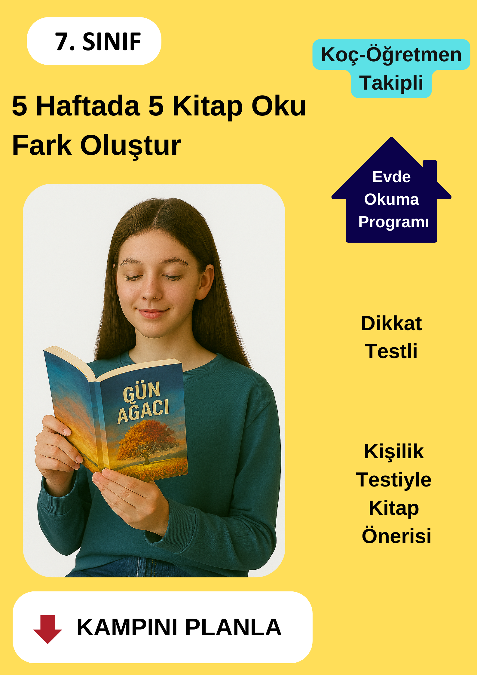5 Haftada 5 Kitap Okuma Programı