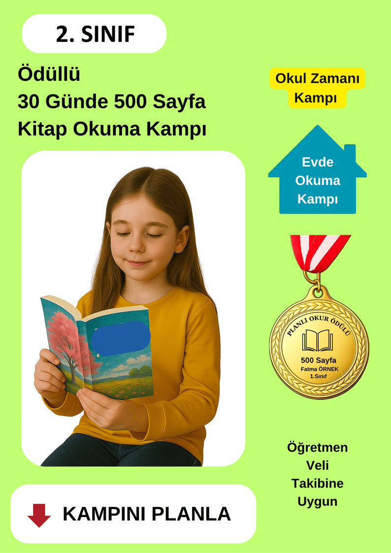 Madalya Ödüllü 30 Günde 500 Sayfa Kitap Okuma Kampı