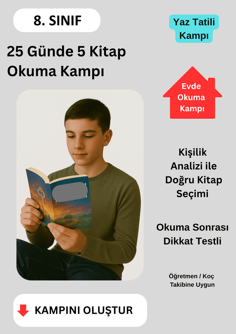 25 Günde 5 Kitap Okuma Yaz Tatili Kampı