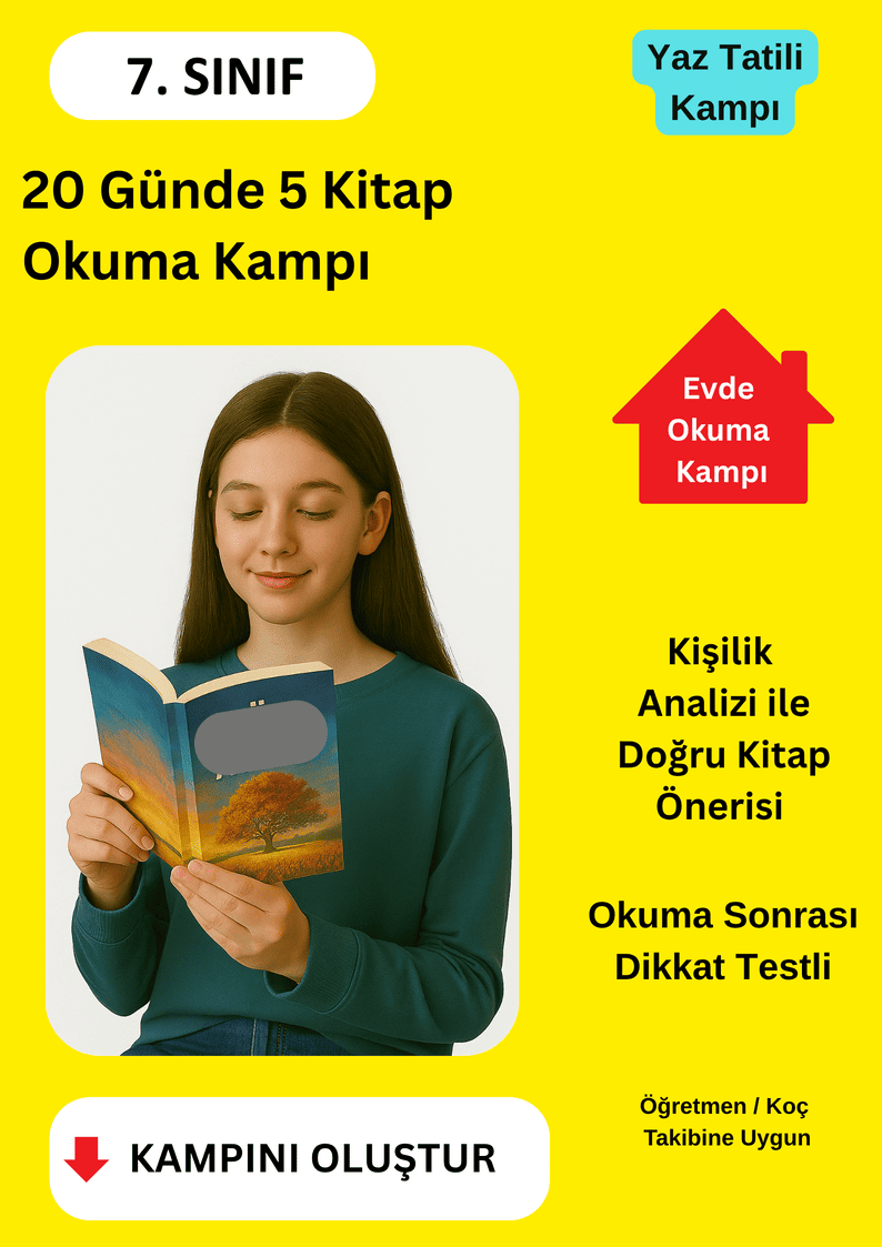 20 Günde 5 Kitap Okuma Yaz Tatili Kampı